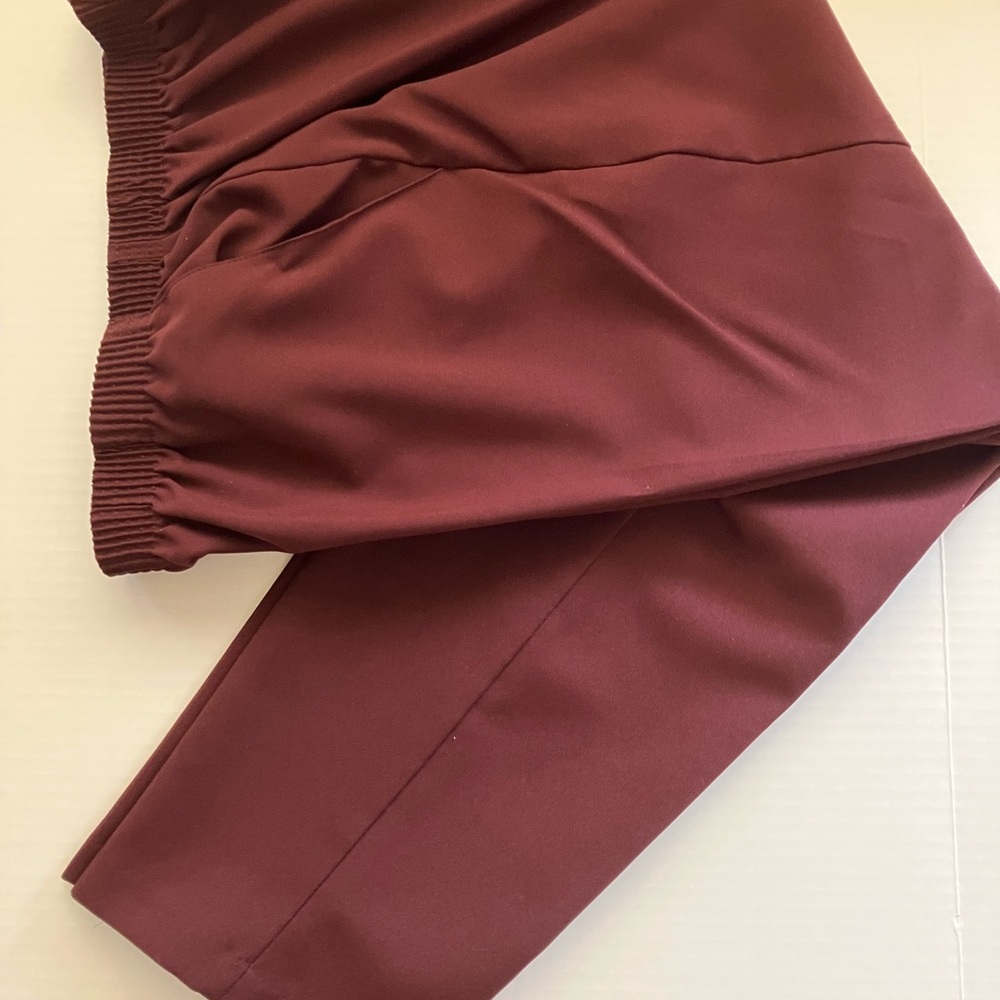 Burgundy ladies pants